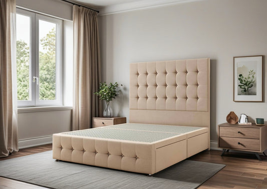 Trier Divan Bed Set with 2 Drawers, headboard and footboard - Choice of Mattress