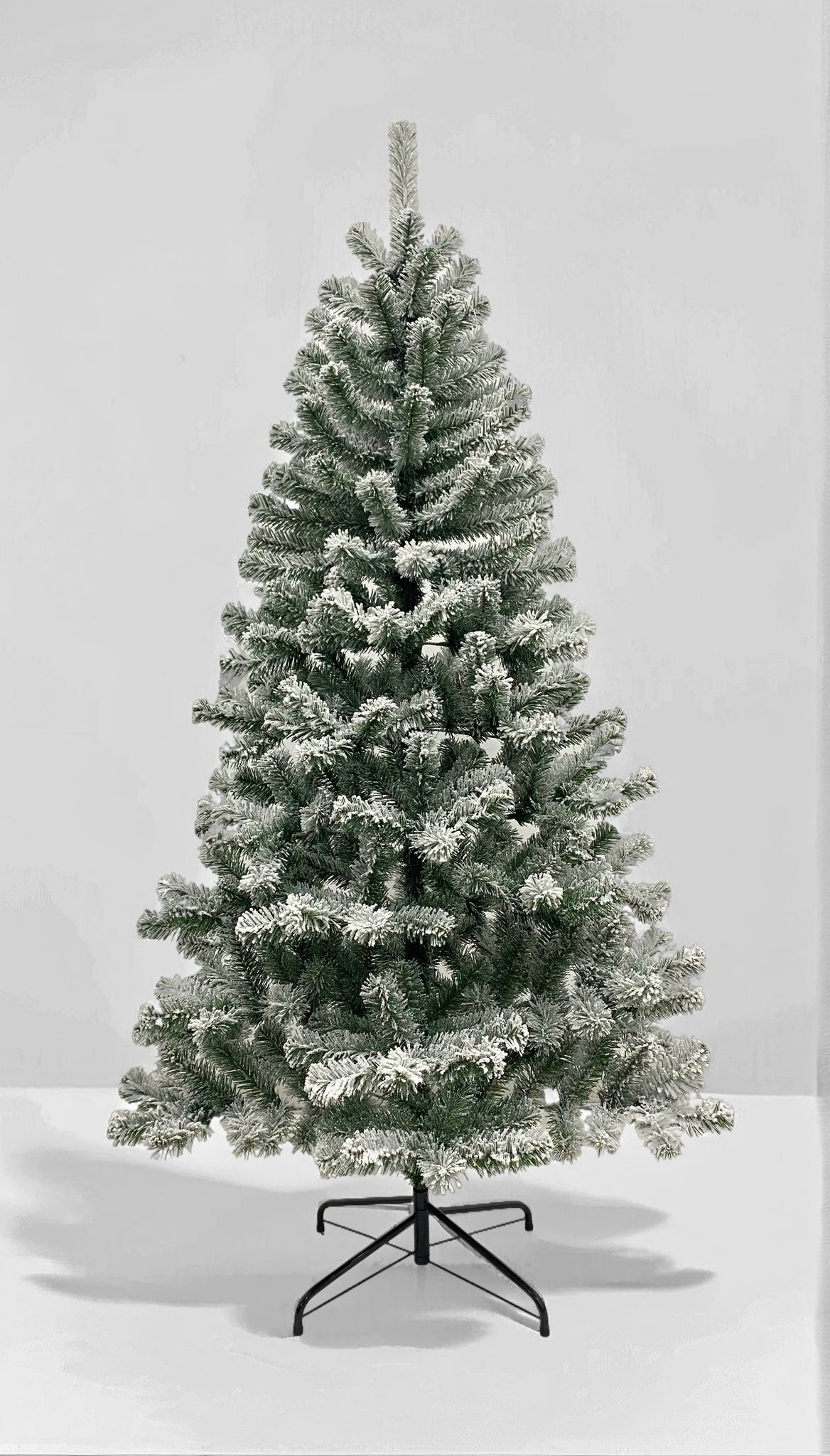 6FT Premium Snow Filled Grand Fir Full Artificial Christmas Tree 1000 Branch Tips