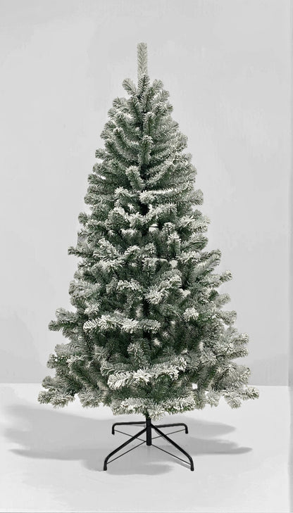 6FT Premium Snow Filled Grand Fir Full Artificial Christmas Tree 1000 Branch Tips