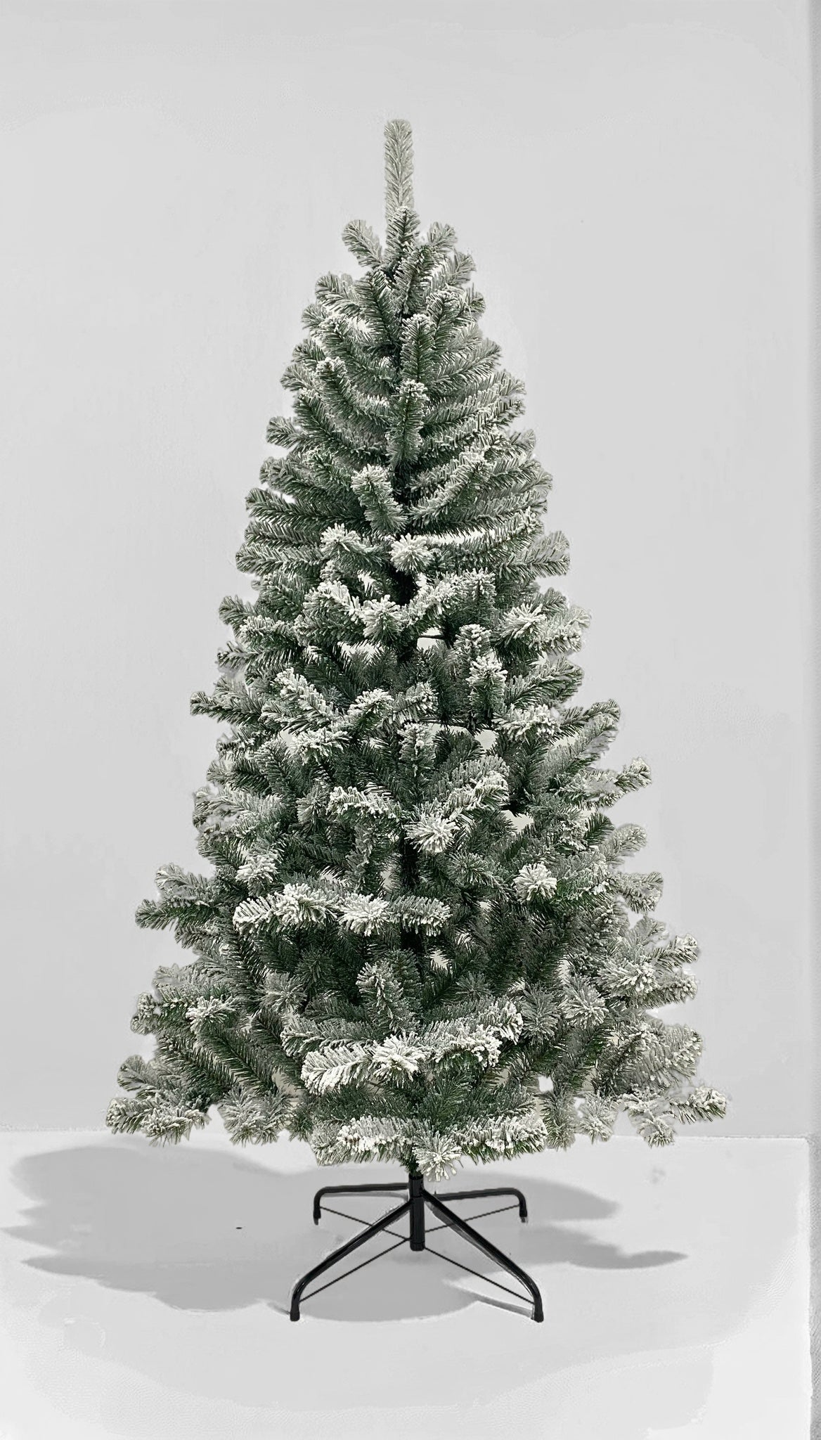 6FT Premium Snow Filled Grand Fir Full Artificial Christmas Tree 1000 Branch Tips