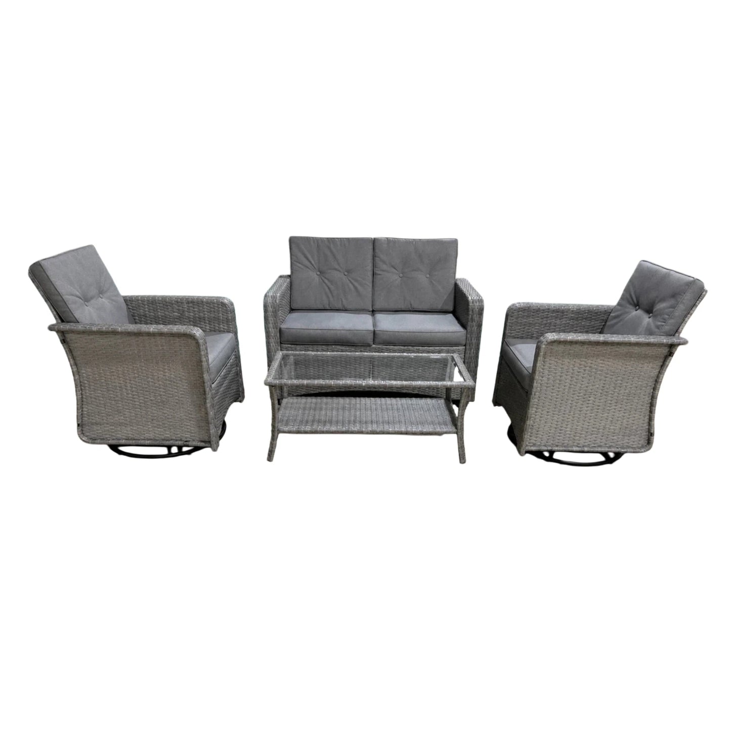 The Leigh 4 Seat Rattan Sofa Lounge Set