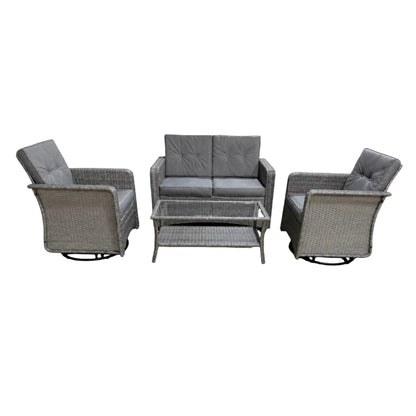 The Leigh 4 Seat Rattan Sofa Lounge Set