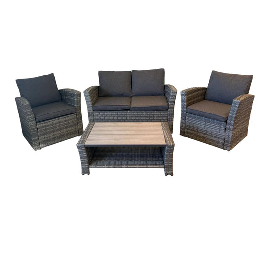 The Wilmslow 4 Seat Rattan Sofa Lounge Set - Madefor.Living