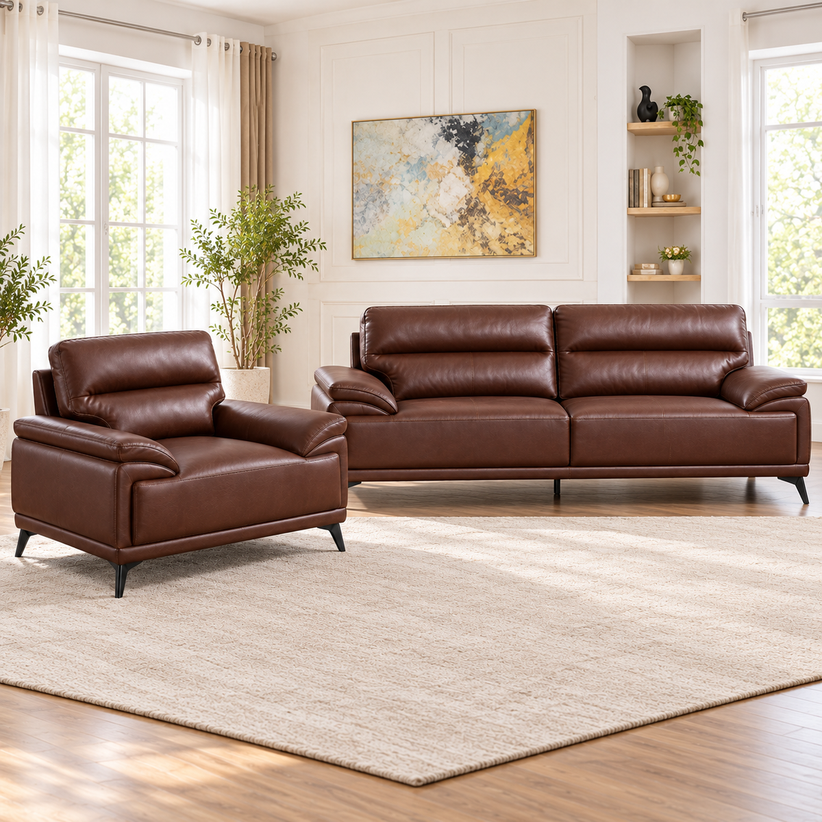 Arlo Leather Air Sofa Collection