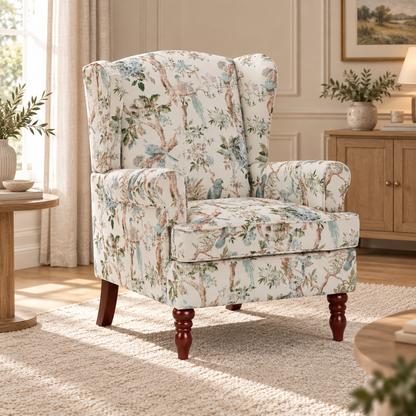 Aviary Bird Wingback Chair