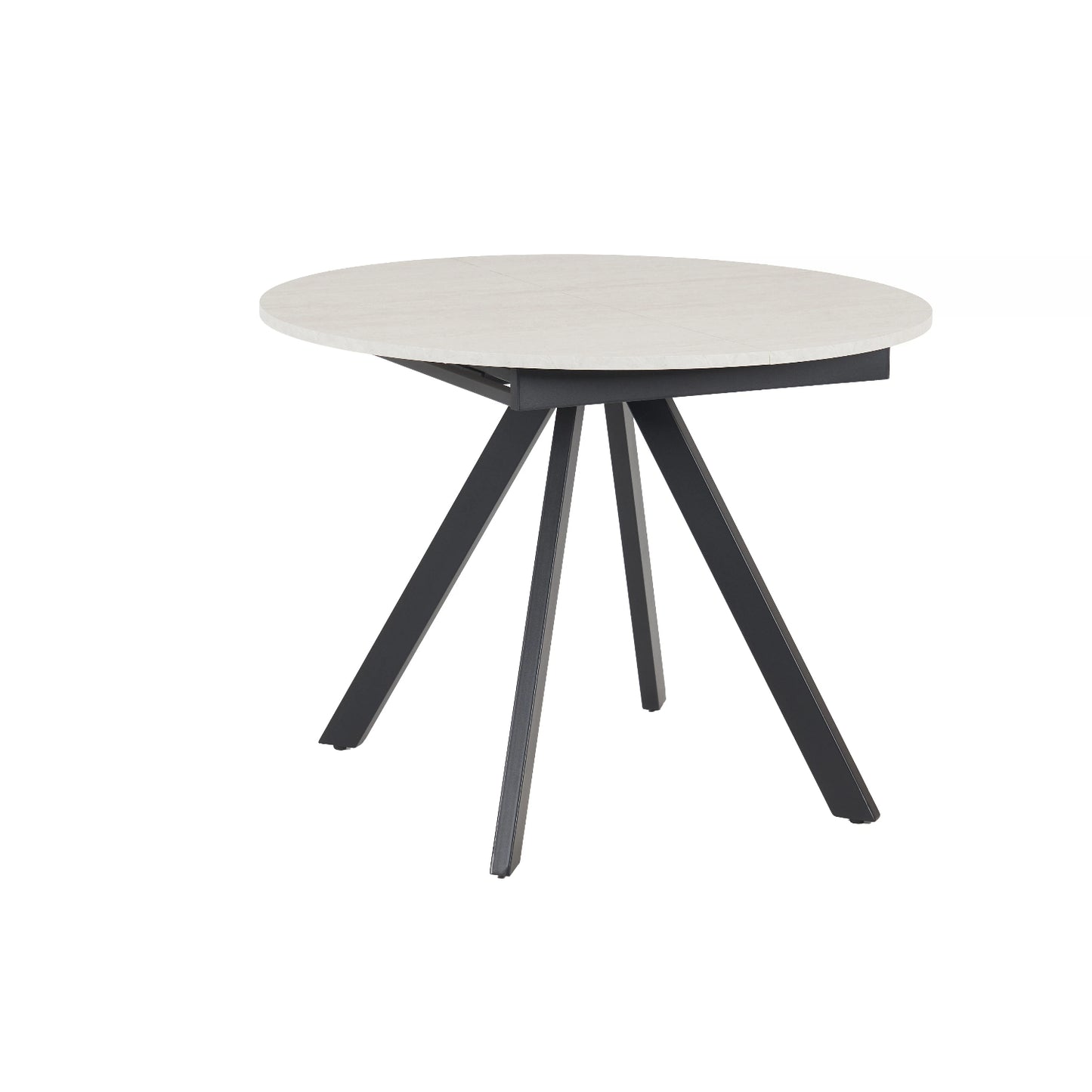 Harley Extendable Dining Table  with 4 Charlotte Velvet Chairs