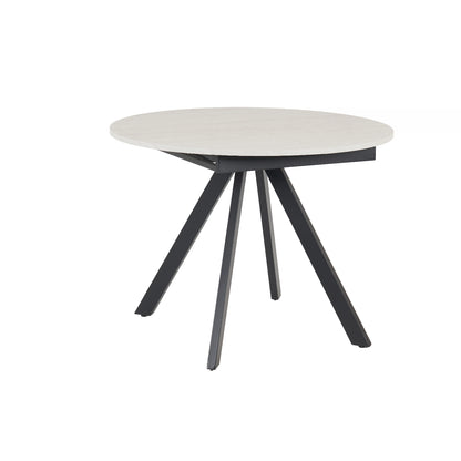 Harley Extendable Dining Table  with 4 Charlotte Velvet Chairs