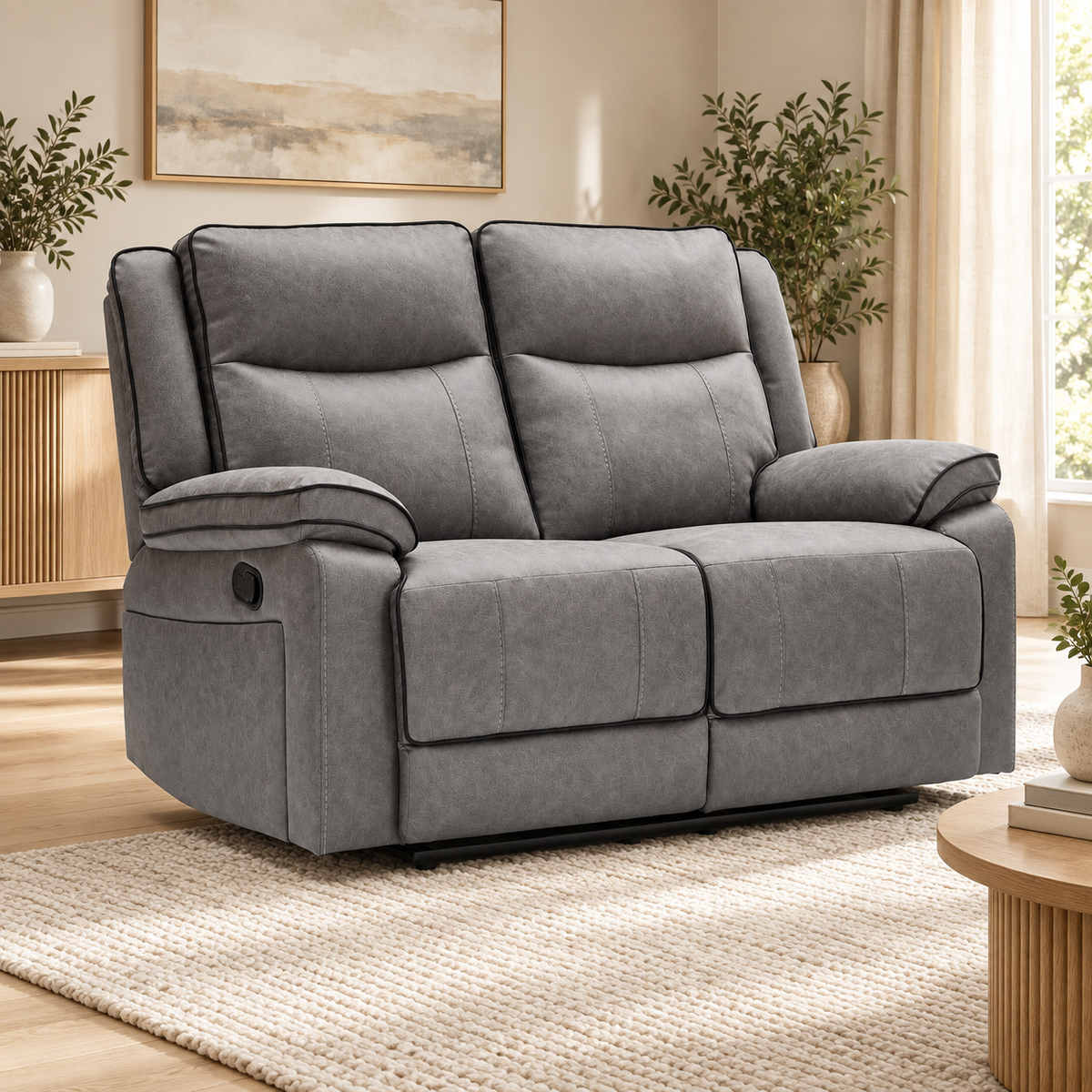 The Tia-Rose Grey Manual Recliner Collection