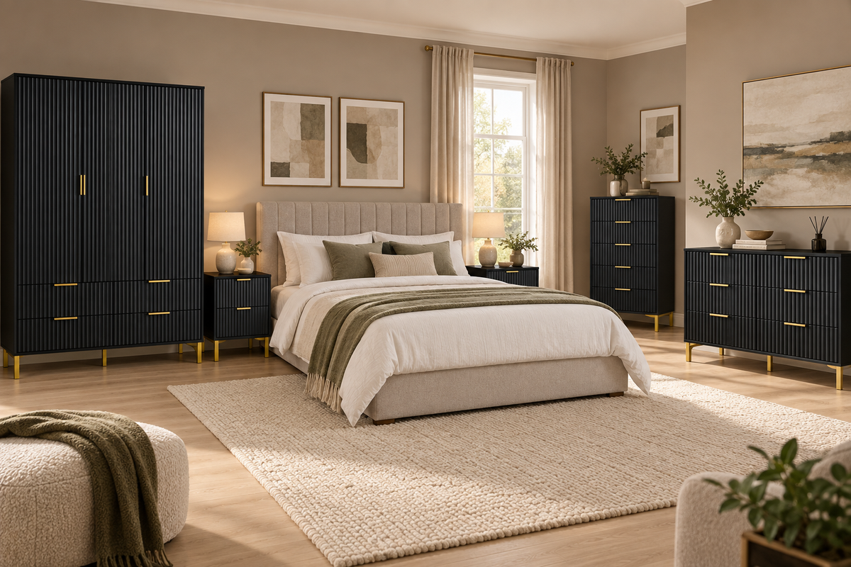 Jake-James Complete Bedroom Collection - Triple Wardrobe