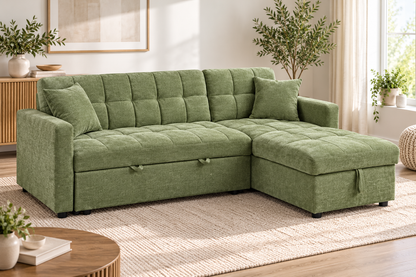 Lilly-Rose Reversible Corner Sofa Bed with Storage
