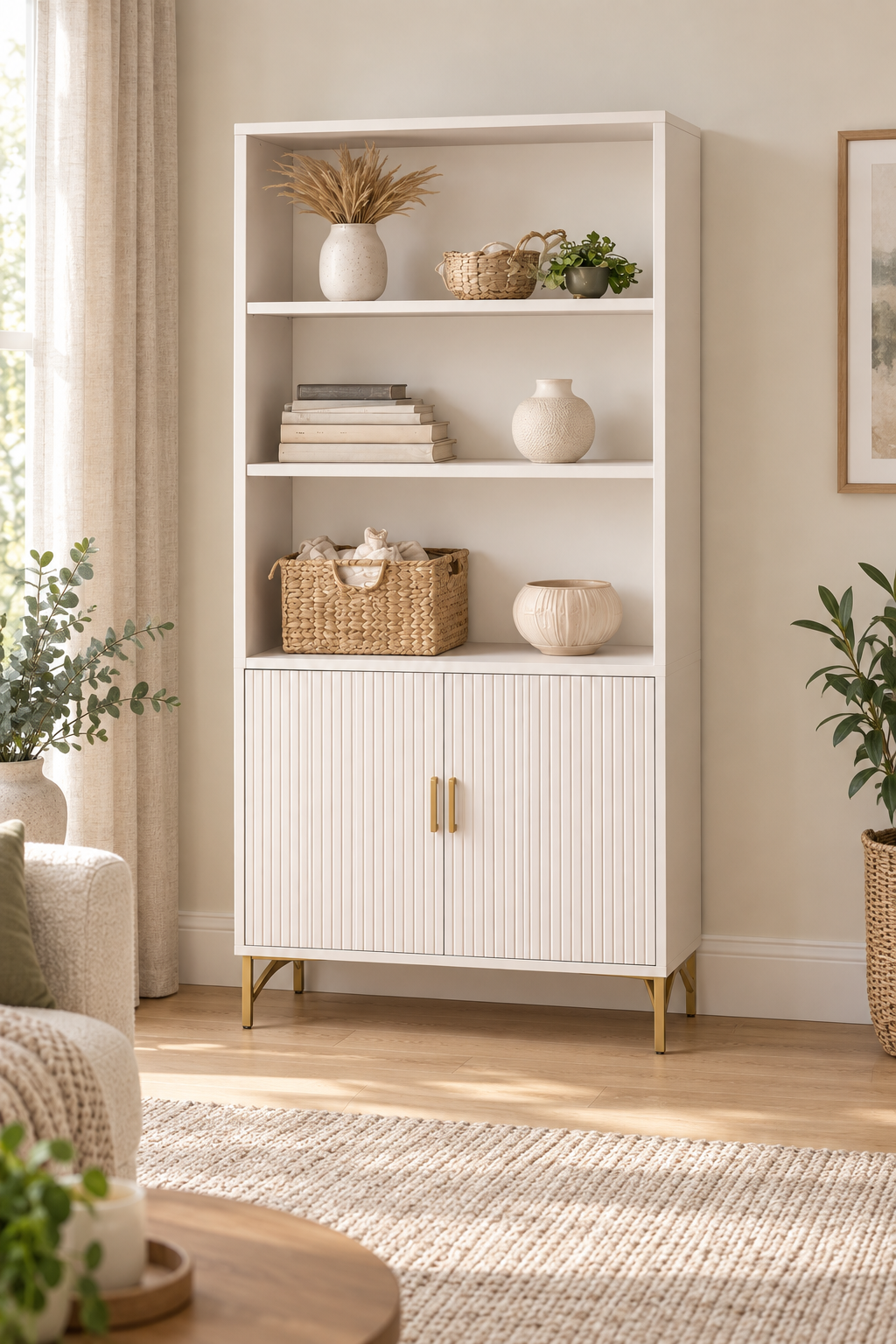 The Maddison Display Bookcase and Cabinet