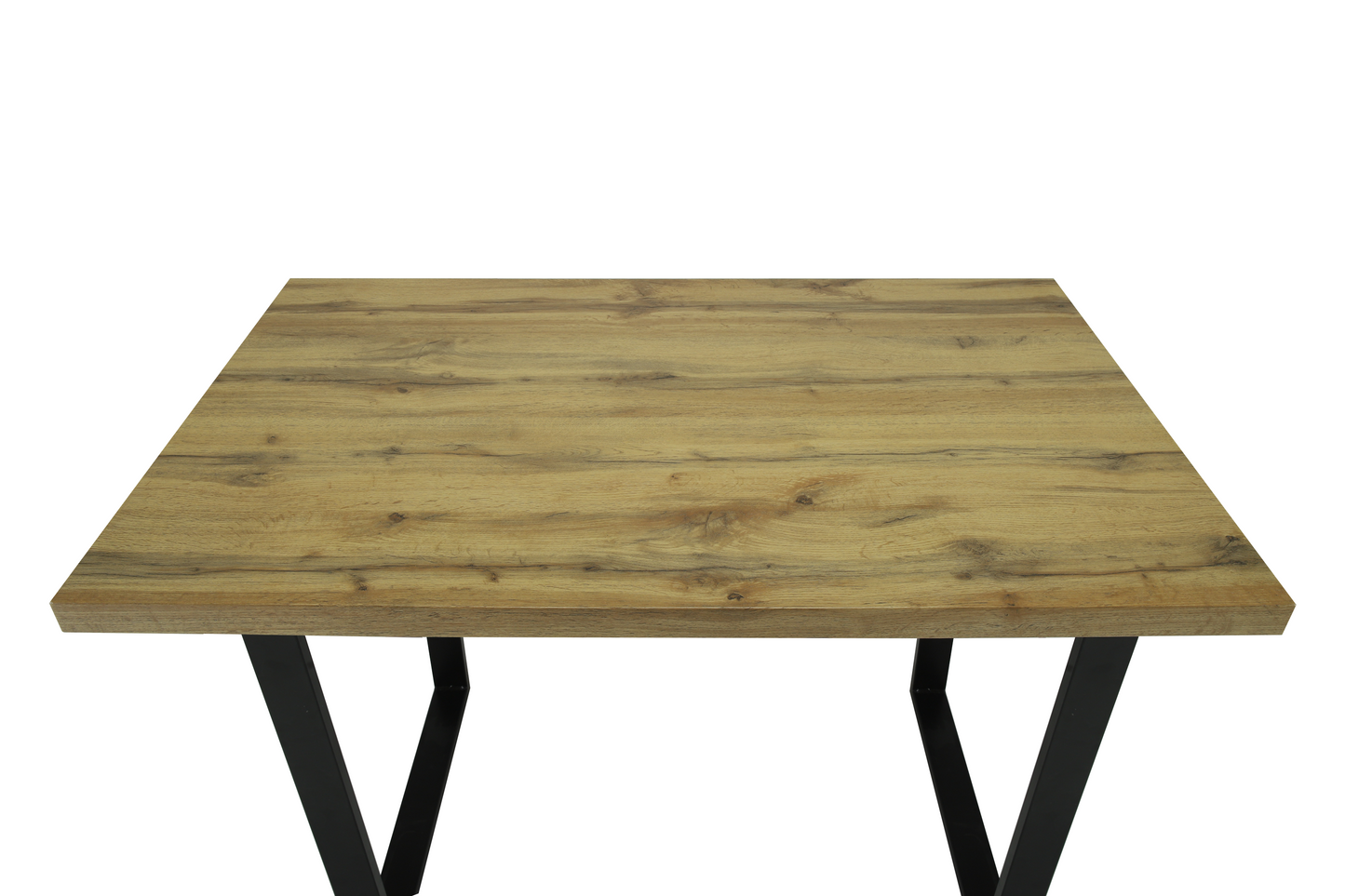Colorado Oak Dining Table with Industrial Black Legs - Madefor.Living