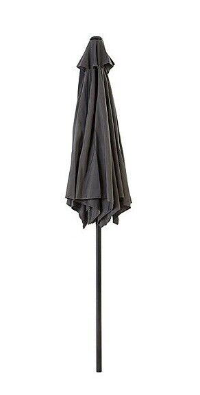 Garden Grey 2m Parasol Umbrella Parasol, Crank Handle Patio