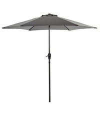 Thumbnail for Garden Grey 2m Parasol Umbrella Parasol, Crank Handle Patio