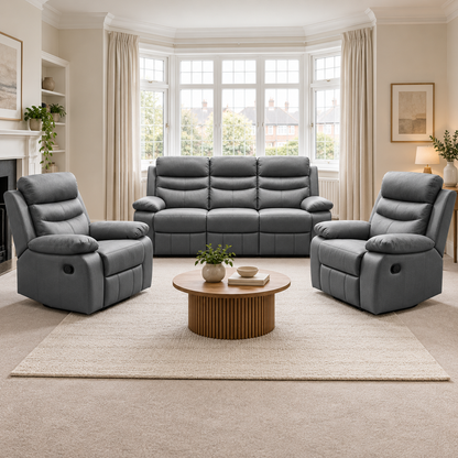 Sadie Leather Reclining Suite