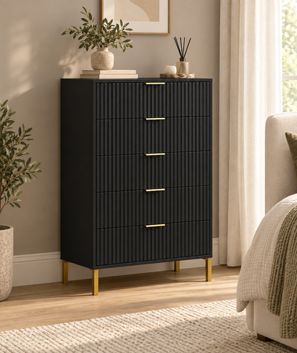 Jake-James Five-Drawer Tall Chest