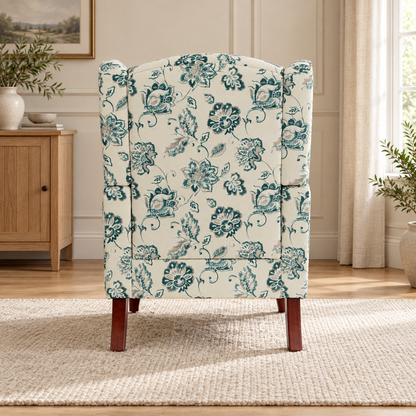 Teal Wingback Chair